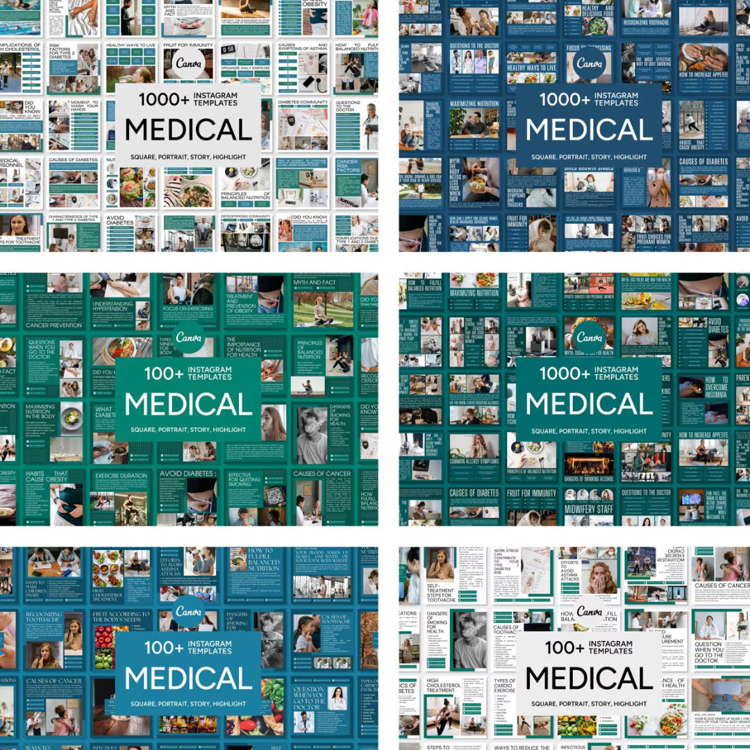 3600+ Medical Instagram Templates (PLR/MRR)