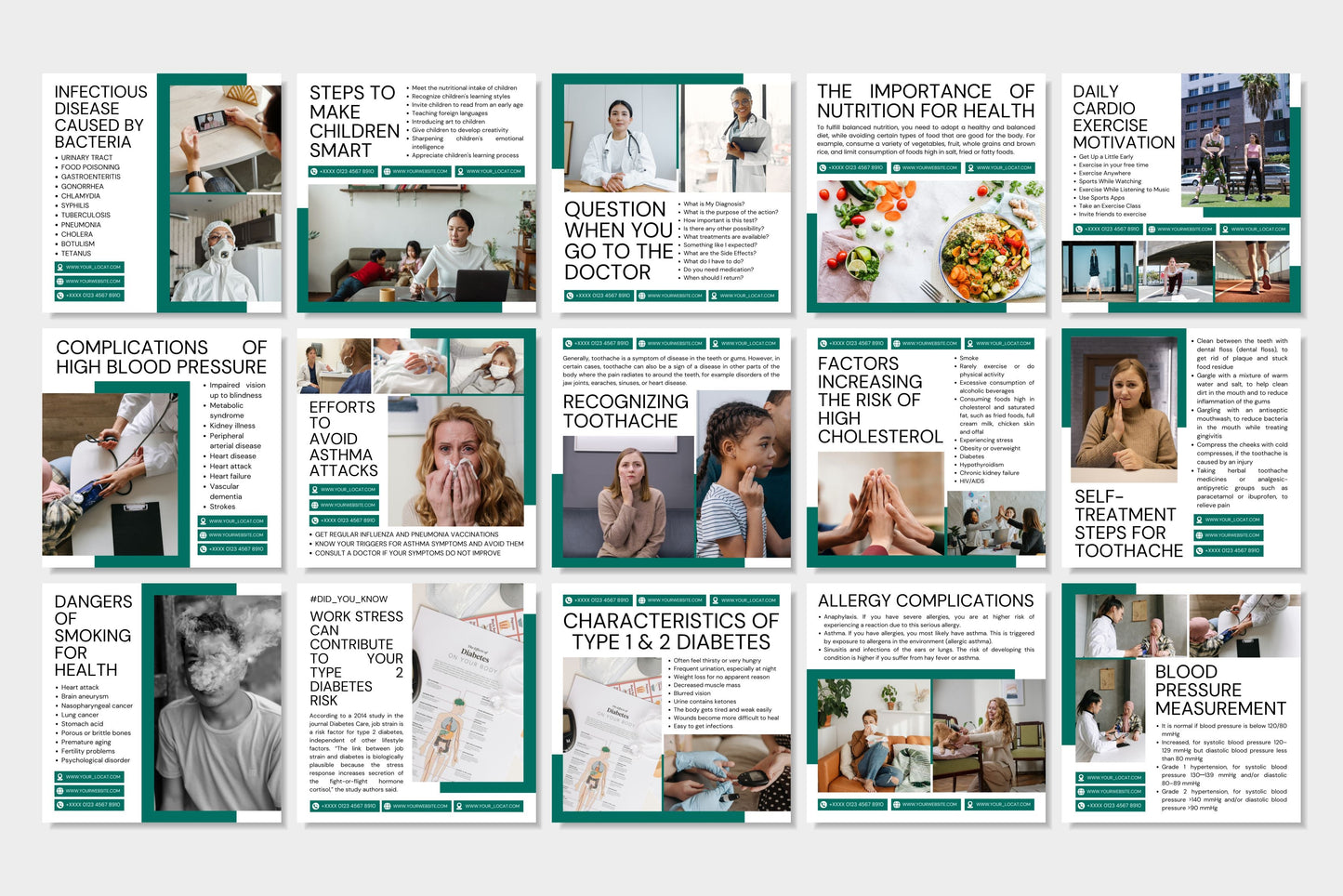 120+ Medical Instagram Templates - Vol. 3