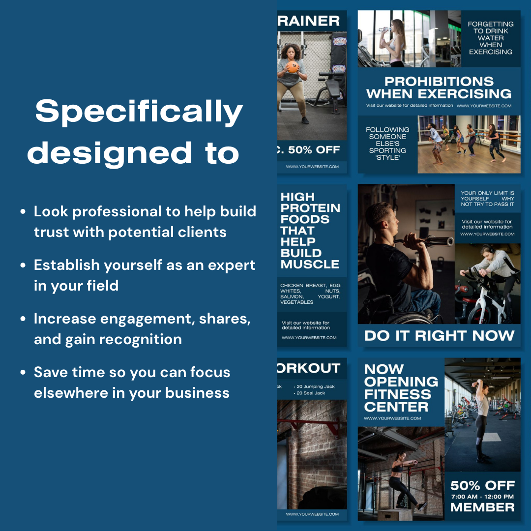 3600+ Fitness Instagram Templates (PLR/MRR)