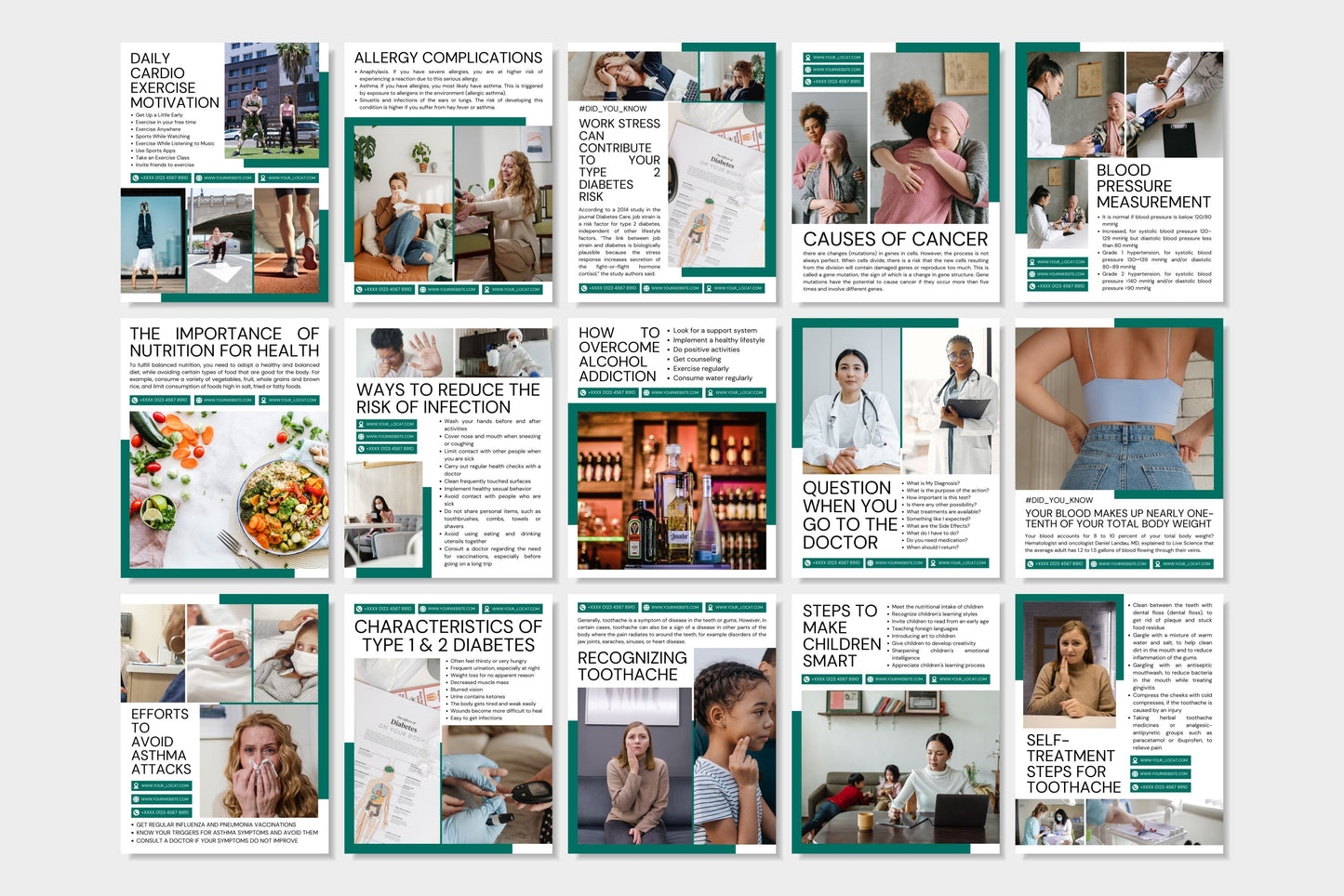 120+ Medical Instagram Templates - Vol. 3