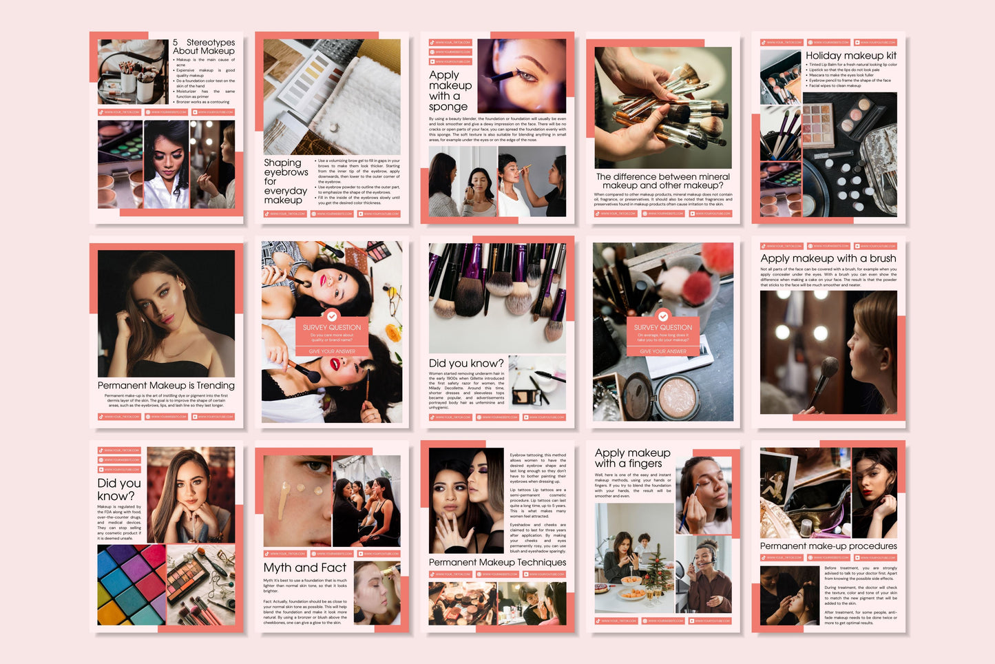 120+ Makeup Instagram Templates - Vol. 4