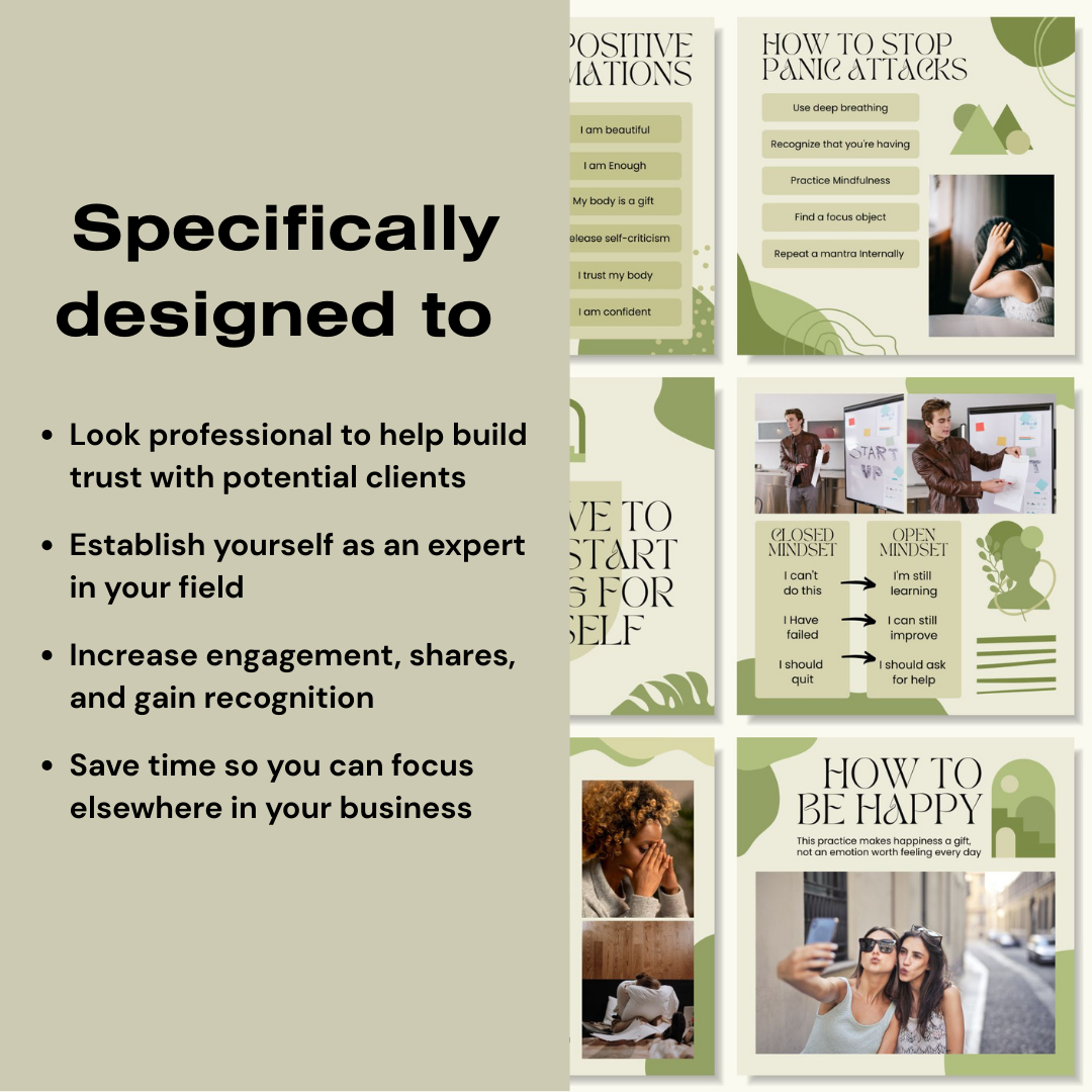 3600+ Mental Health Instagram Templates (PLR/MRR)