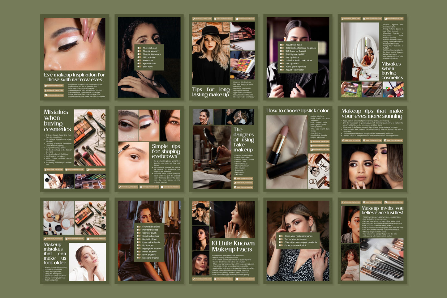120+ Makeup Instagram Templates - Vol. 5