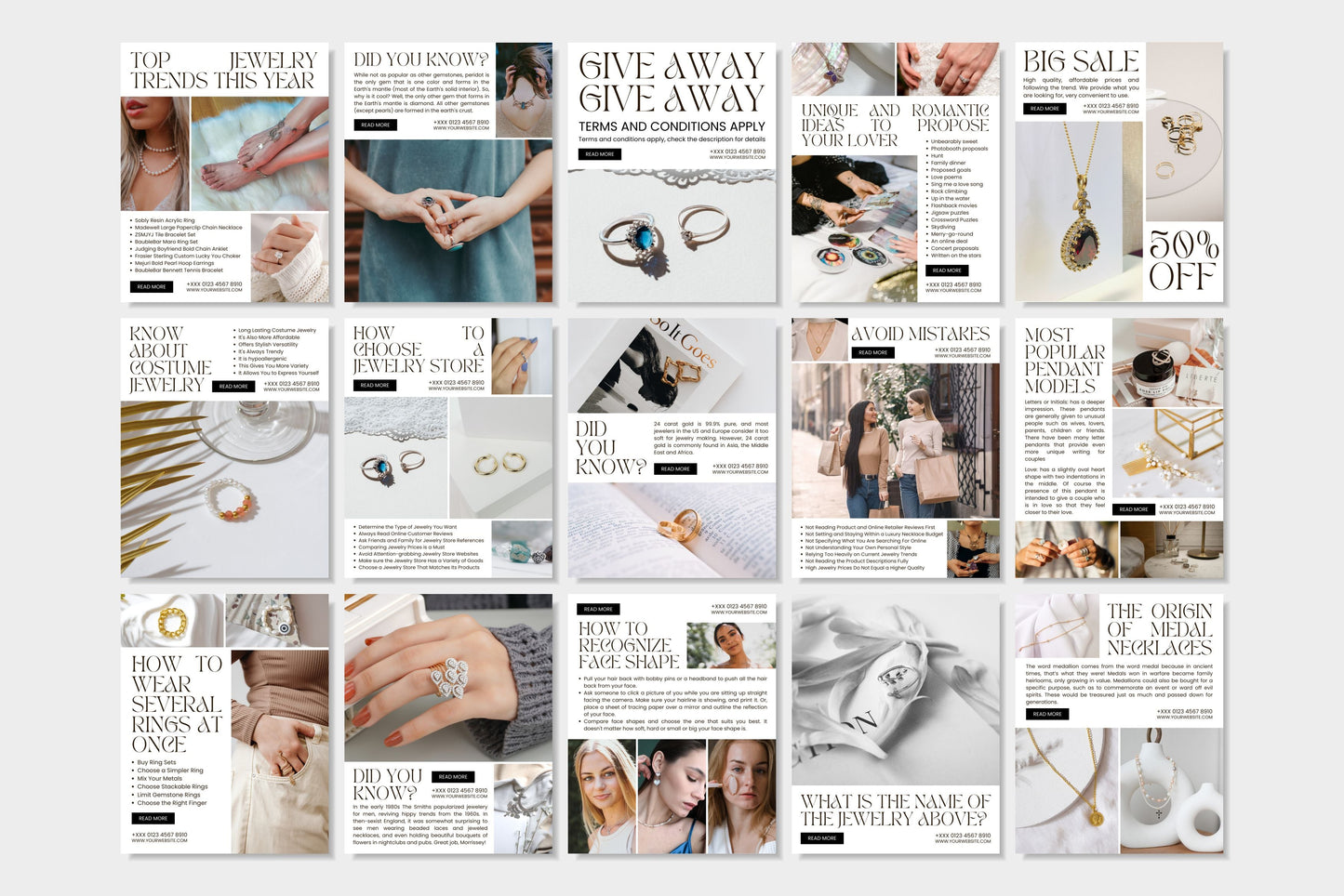 120+ Jewelry Instagram Templates - Vol. 5