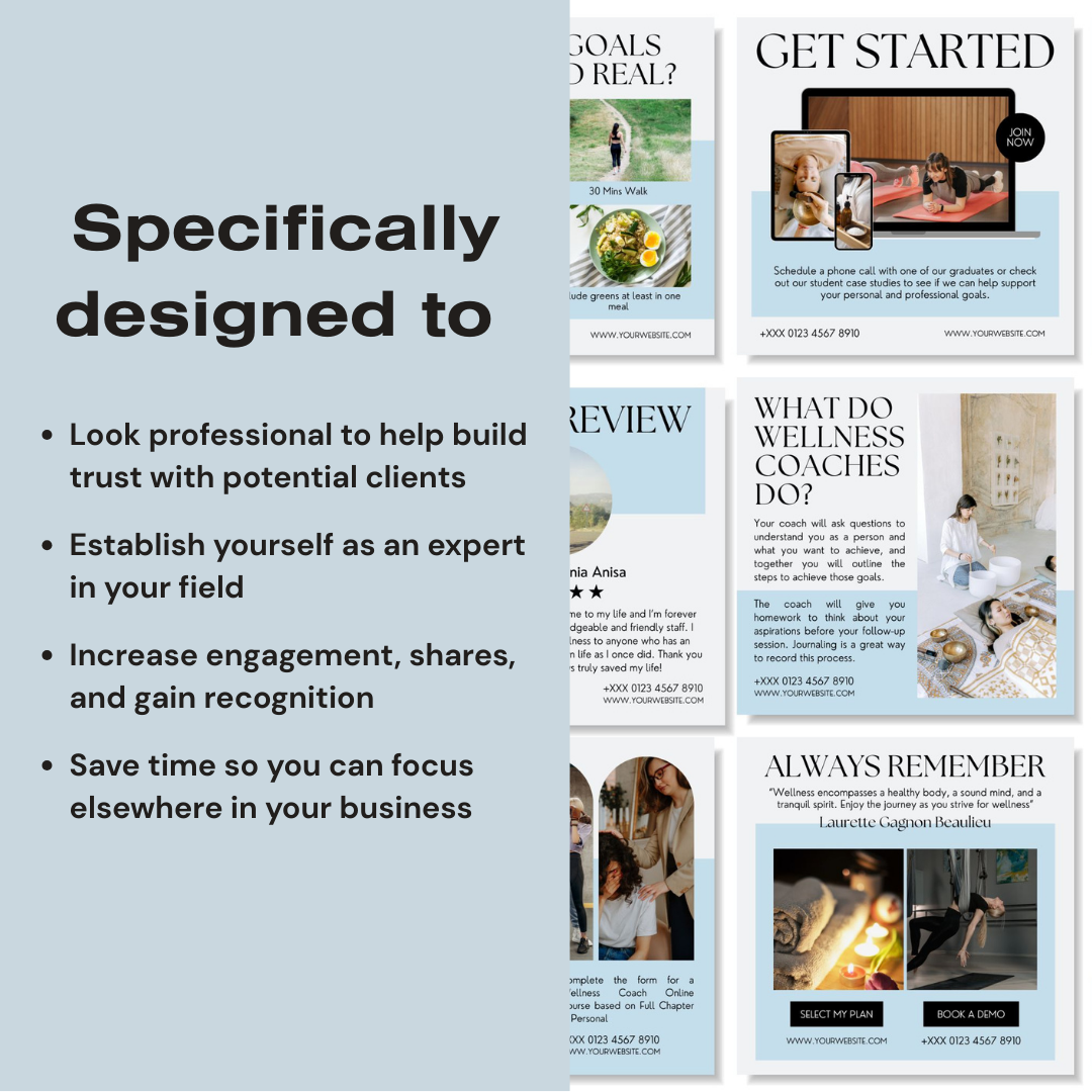 3600+ Wellness Instagram Templates (PLR/MRR)