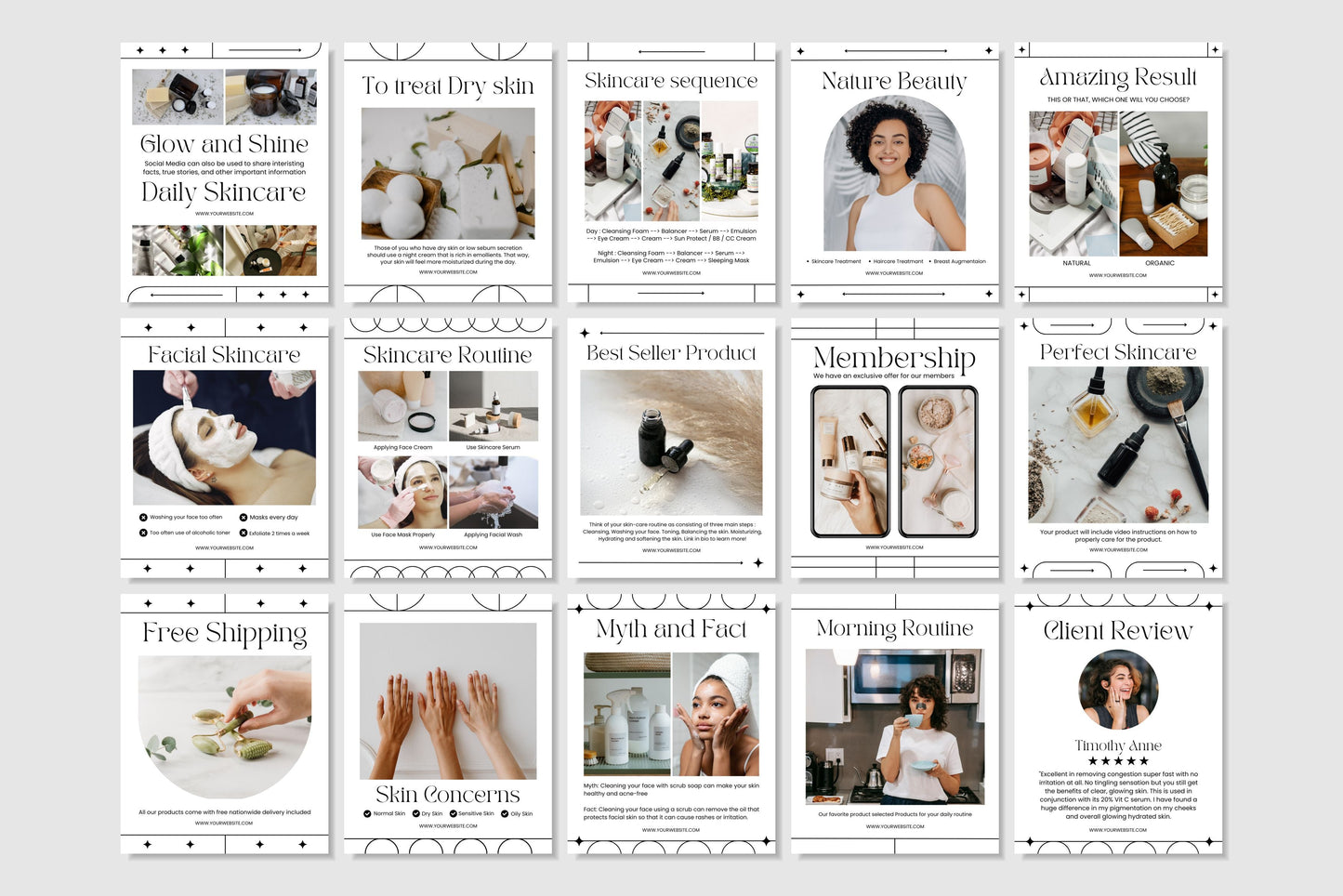 120+ Skincare Instagram Templates - Vol. 2