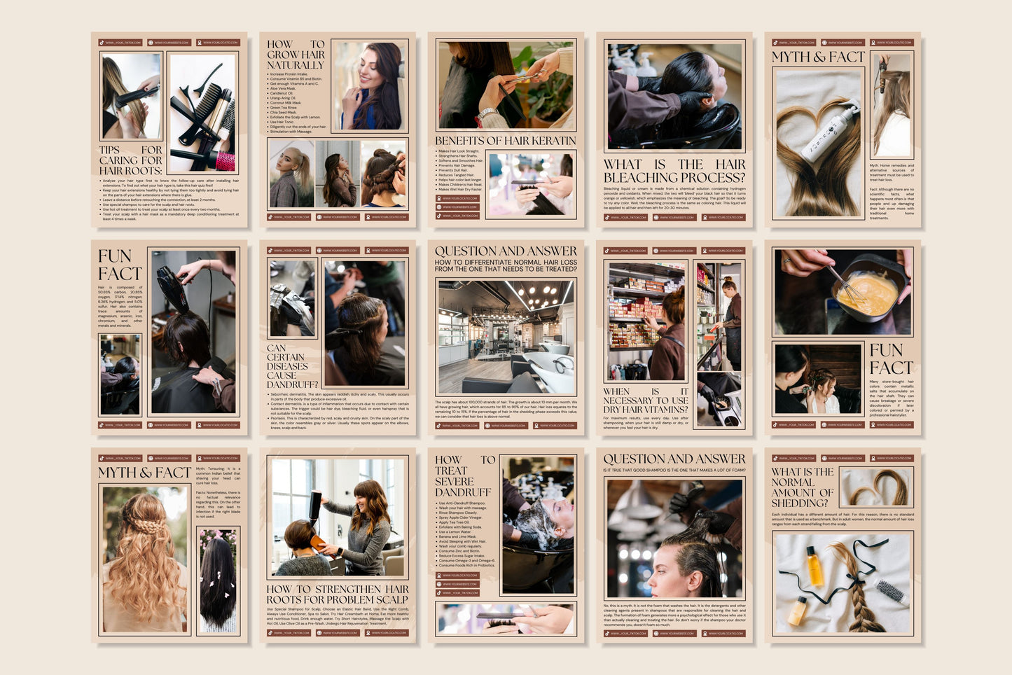 120+ Hairstylist Instagram Templates - Vol. 5