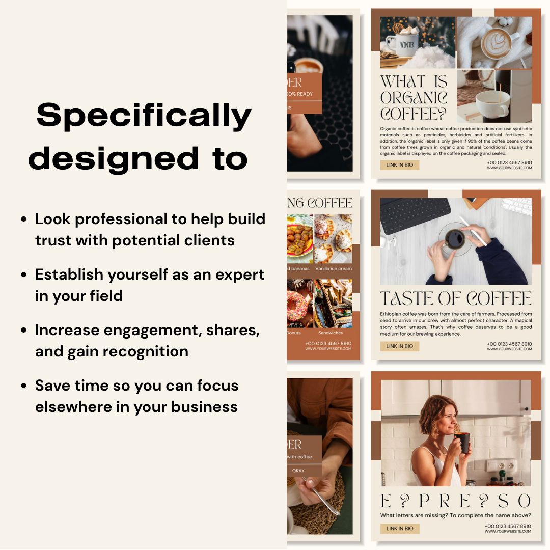 3600+ Coffee Instagram Templates (PLR/MRR)