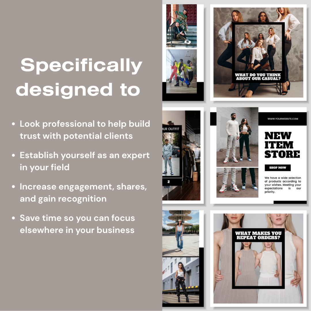 3600+ Fashion Instagram Templates (PLR/MRR)
