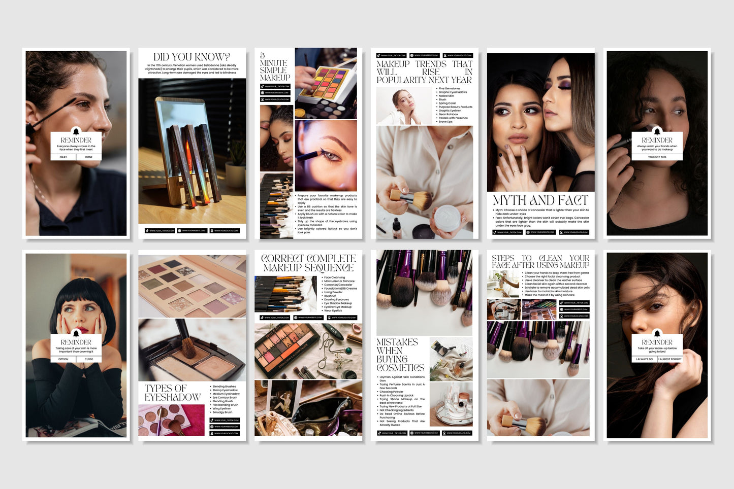 120+ Makeup Instagram Templates - Vol. 3