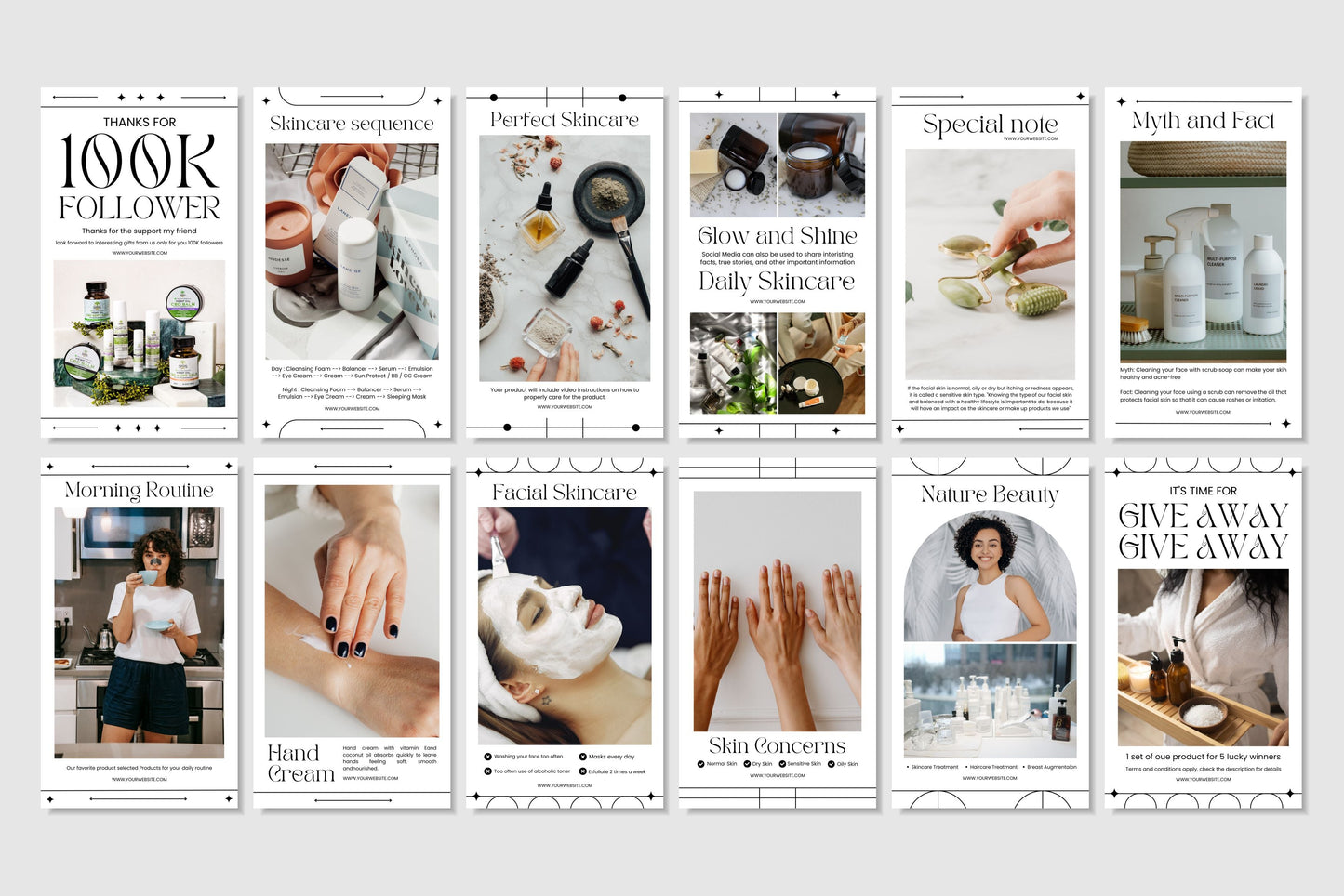 120+ Skincare Instagram Templates - Vol. 2