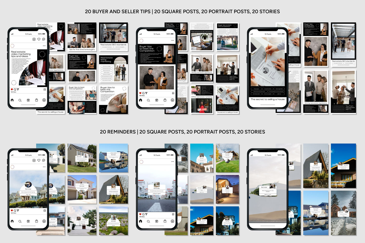 1200+ Real Estate Instagram Templates - Vol. 6