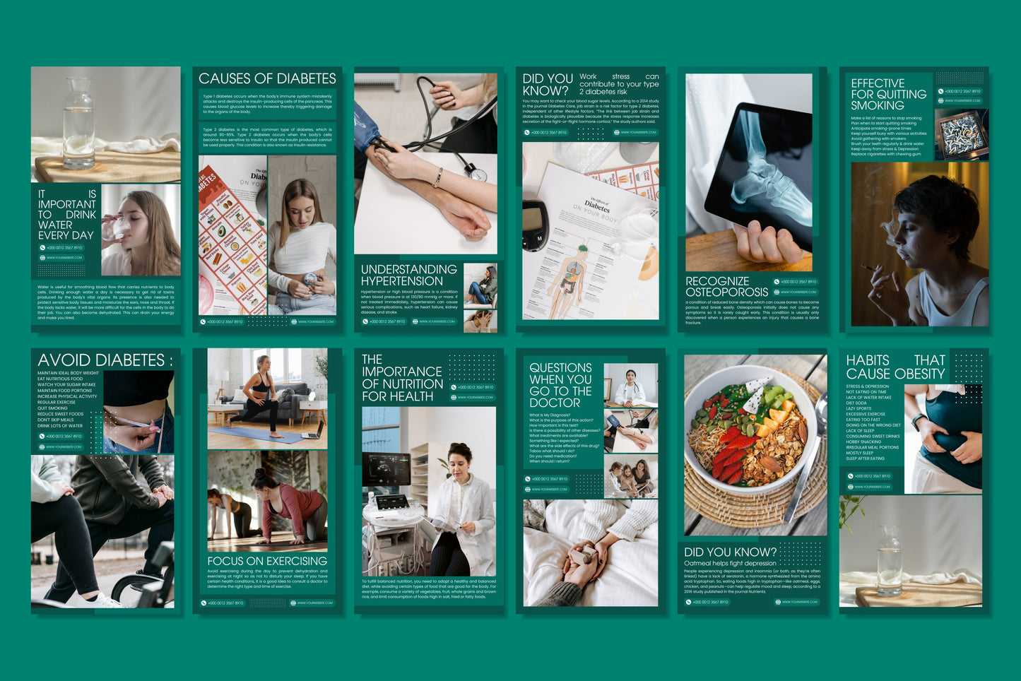 120+ Medical Instagram Templates - Vol. 1