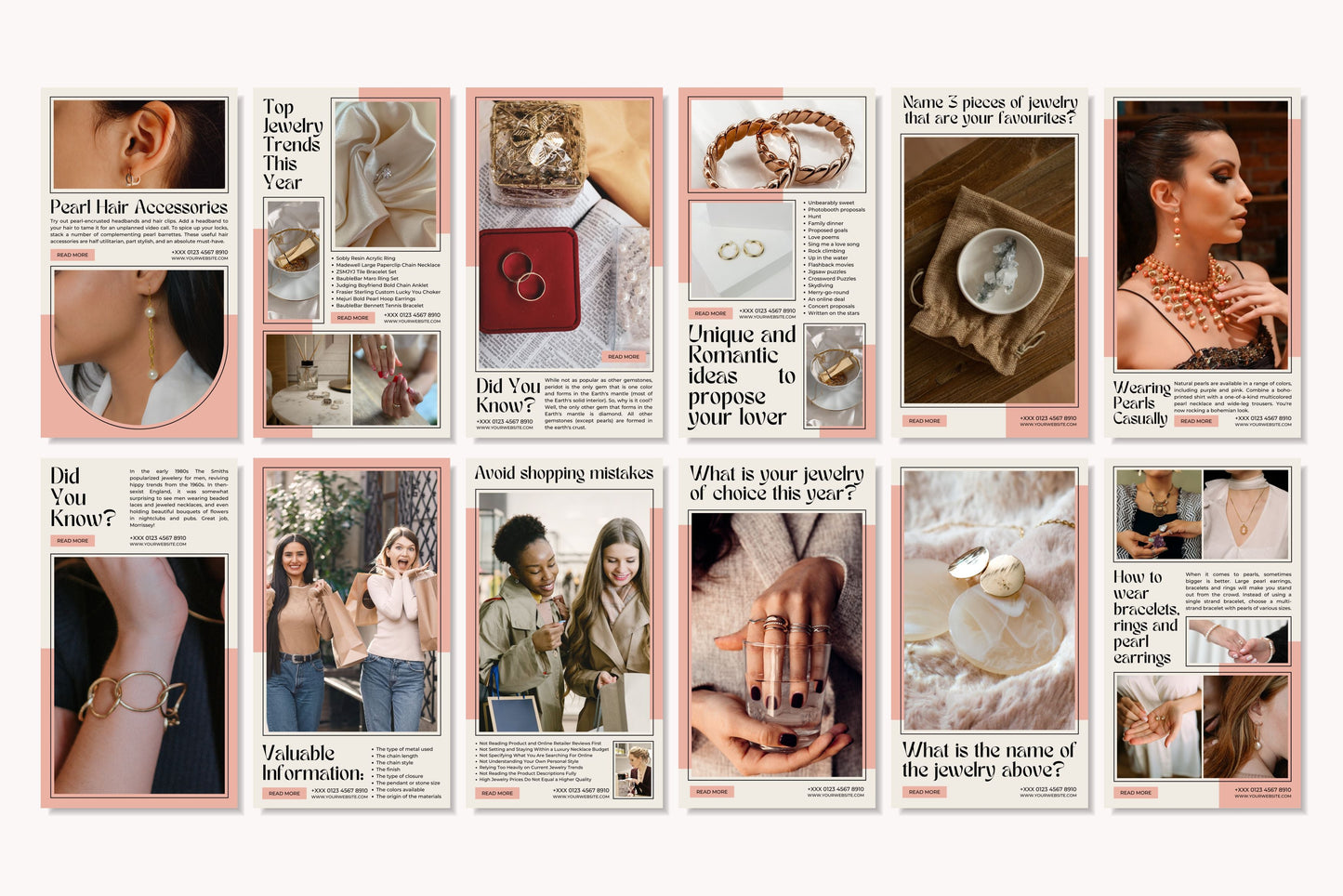 120+ Jewelry Instagram Templates - Vol. 4