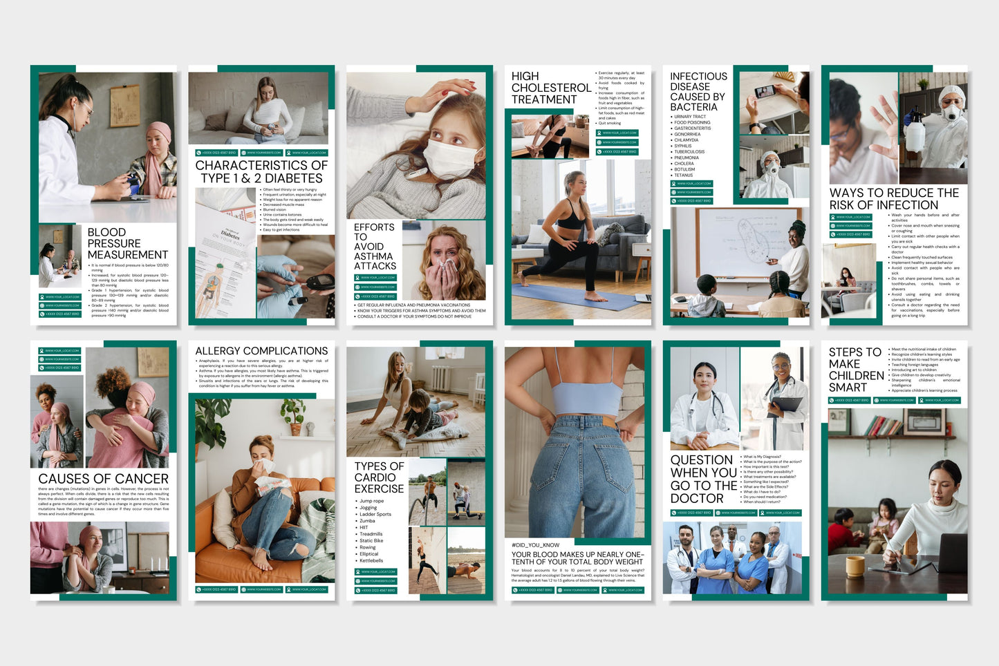120+ Medical Instagram Templates - Vol. 3