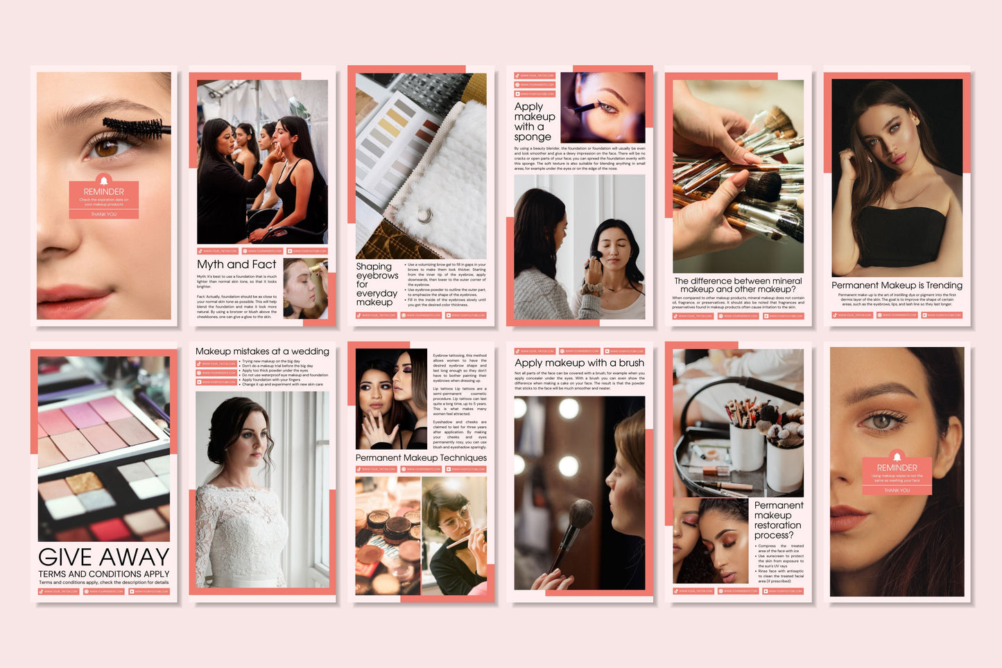 120+ Makeup Instagram Templates - Vol. 4