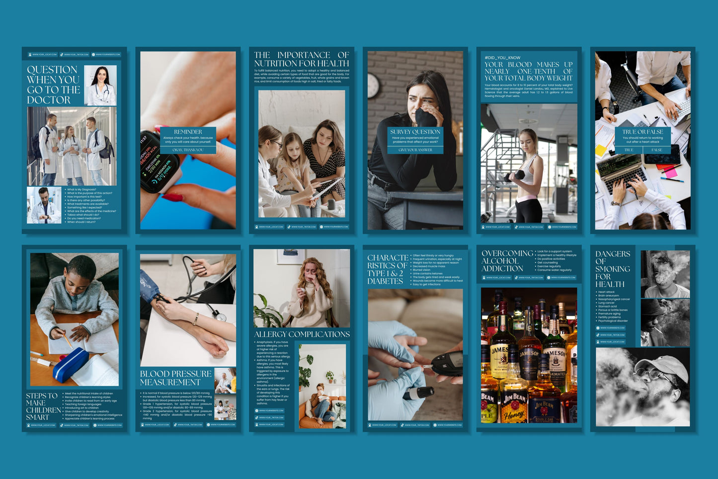 120+ Medical Instagram Templates - Vol. 2