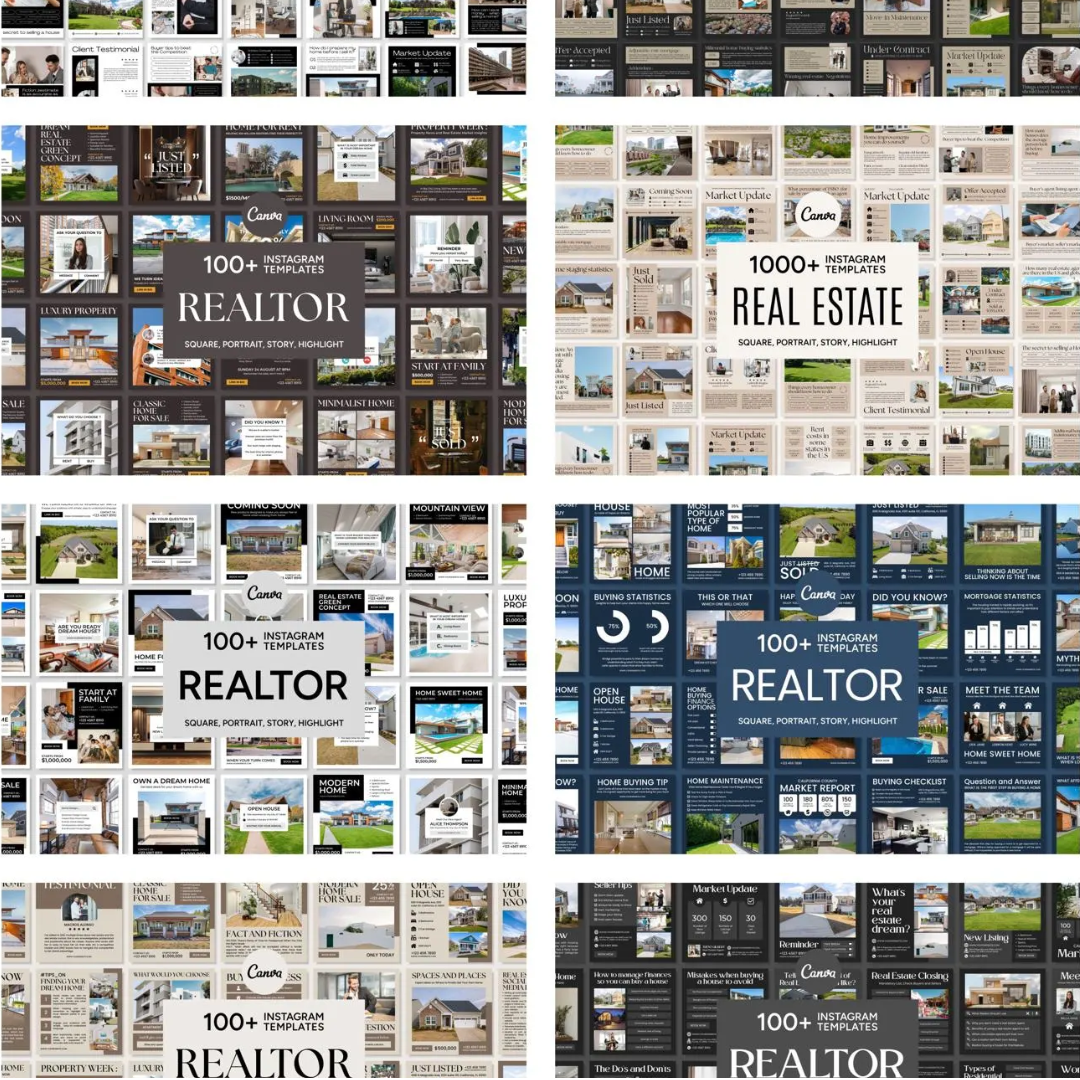 3600+ Real Estate Instagram Templates (PLR/MRR)