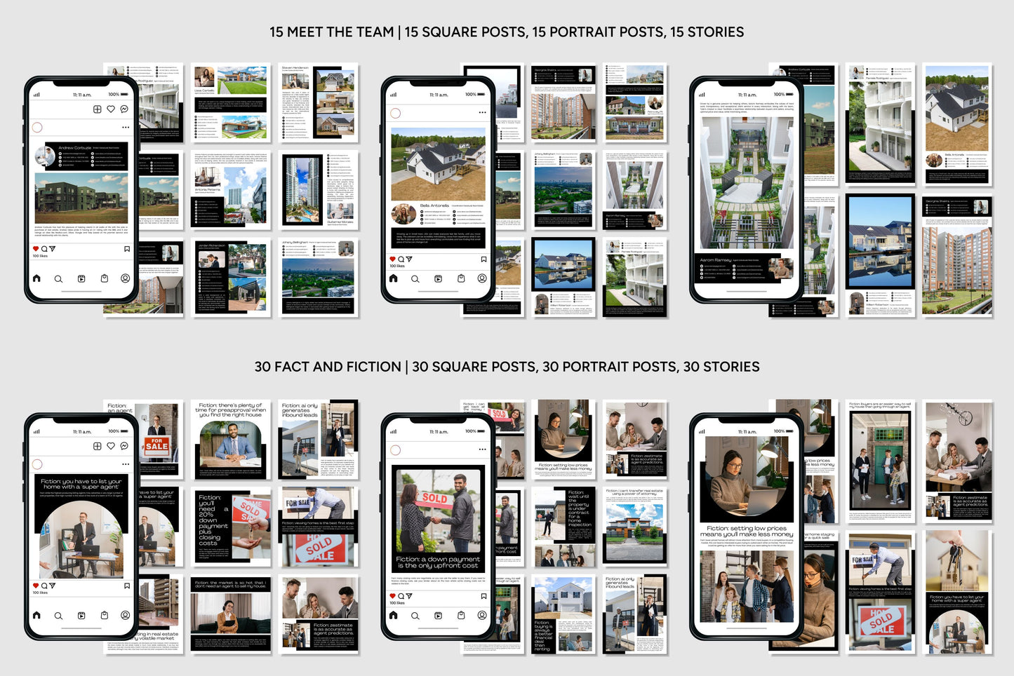 1200+ Real Estate Instagram Templates - Vol. 6