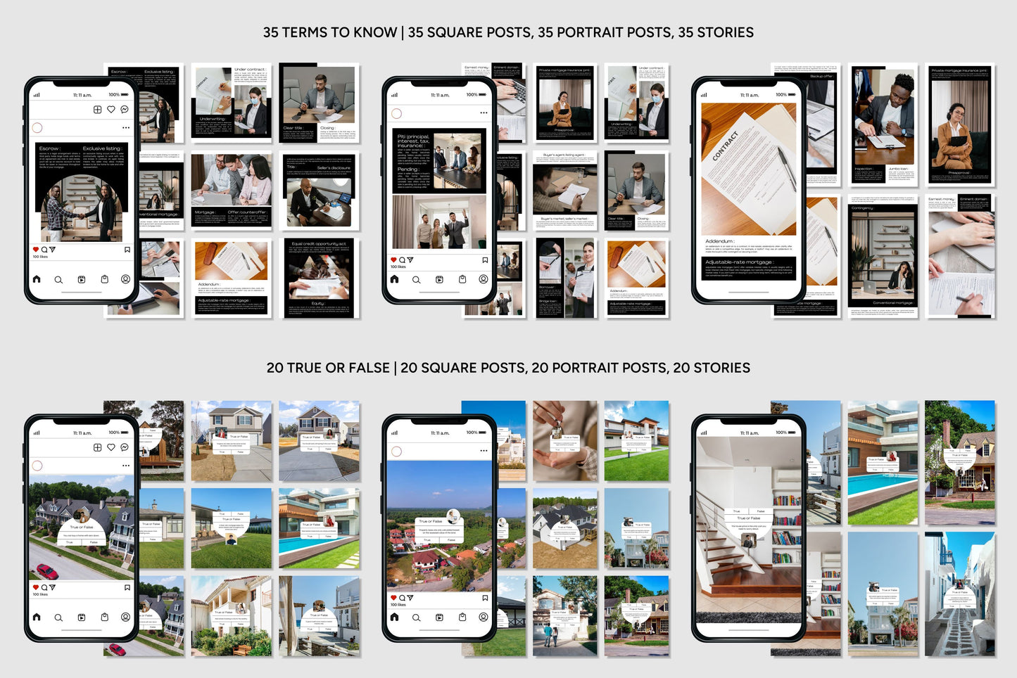 1200+ Real Estate Instagram Templates - Vol. 6
