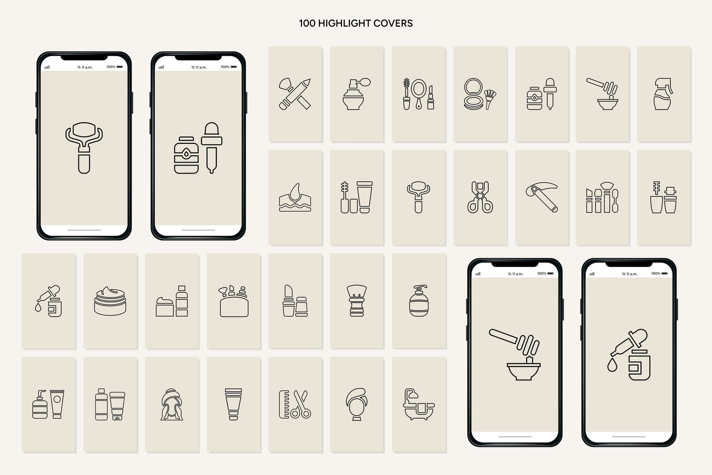 1200+ Skincare Instagram Templates - Vol. 8