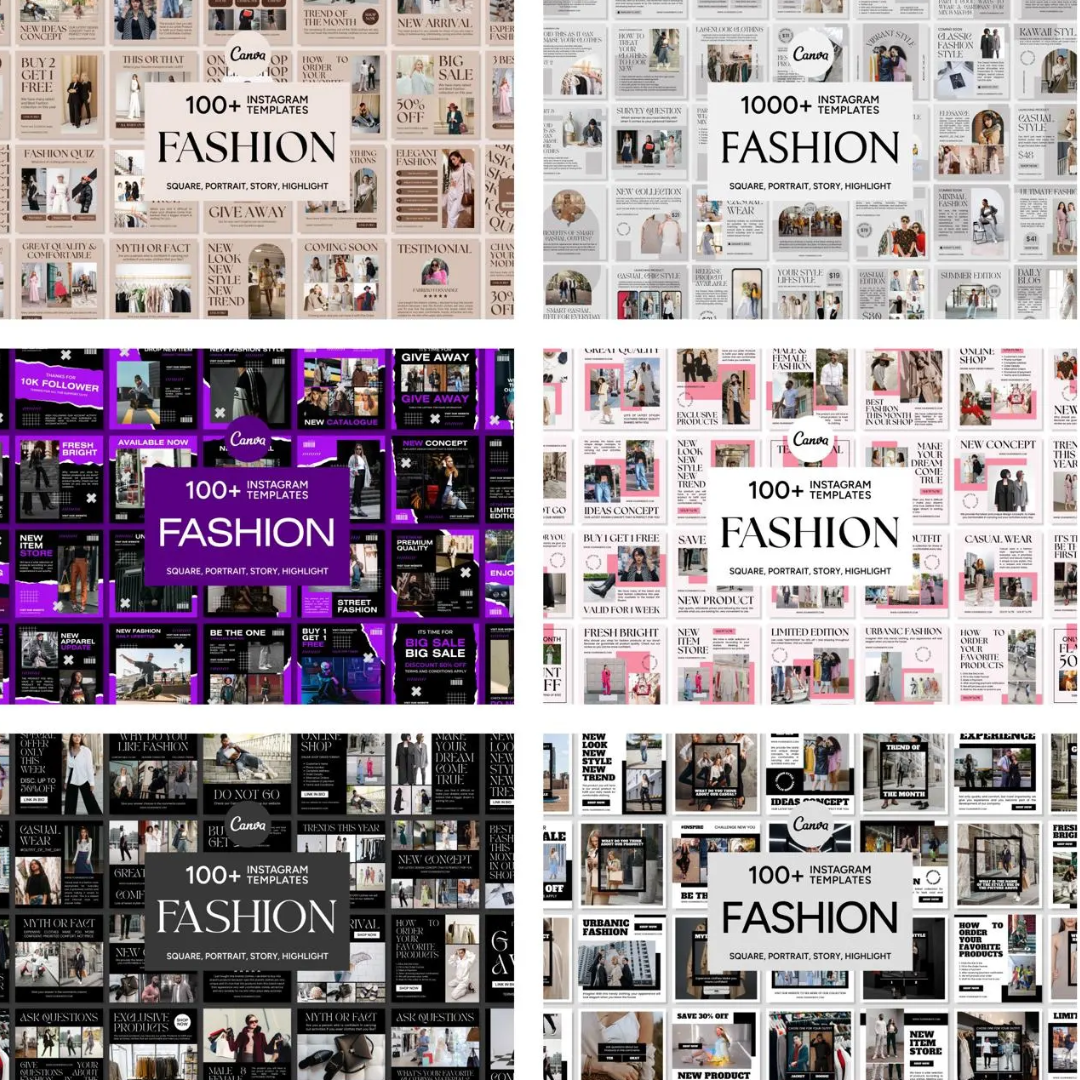 3600+ Fashion Instagram Templates (PLR/MRR)