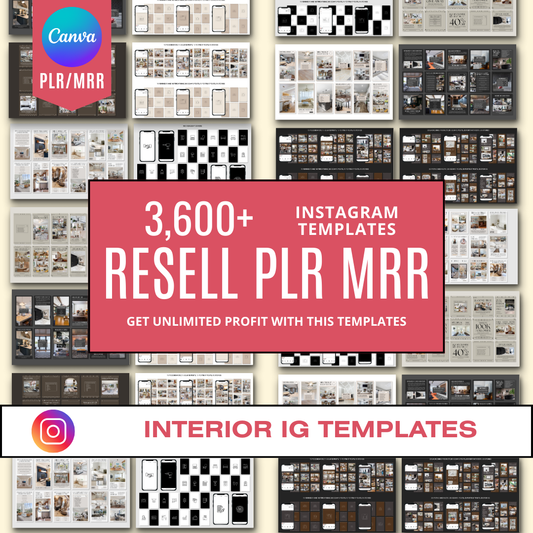 3600+ Interior Instagram Templates (PLR/MRR)