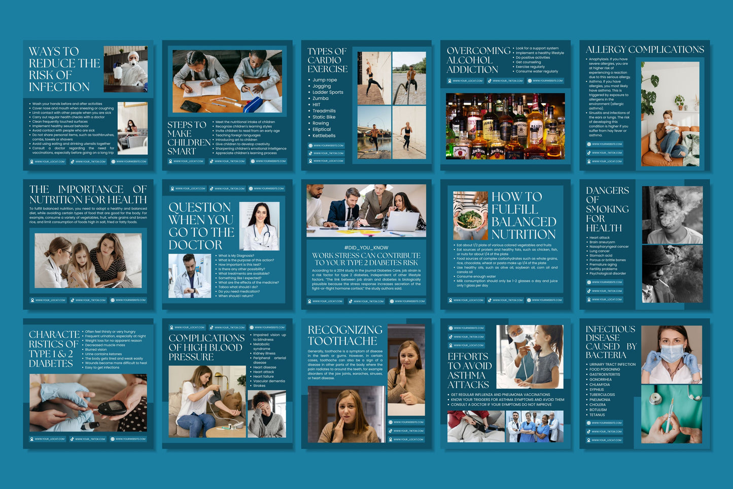 120+ Medical Instagram Templates - Vol. 2