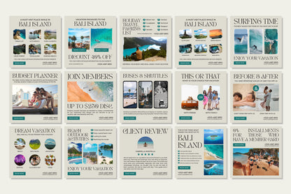 120+ Travel Instagram Templates - Vol. 1
