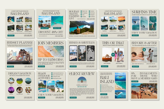 120+ Travel Instagram Templates - Vol. 1