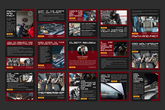 120+ Mechanic Instagram Templates - Vol. 5