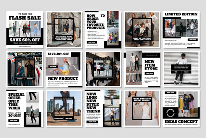 120+ Fashion Instagram Templates - Vol. 3