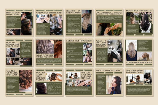 120+ Hairstylist Instagram Templates - Vol. 3
