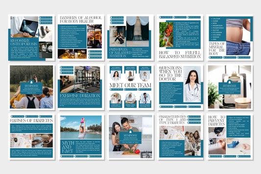 120+ Medical Instagram Templates - Vol. 4