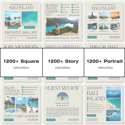 3600+ Travel Instagram Templates (PLR/MRR)