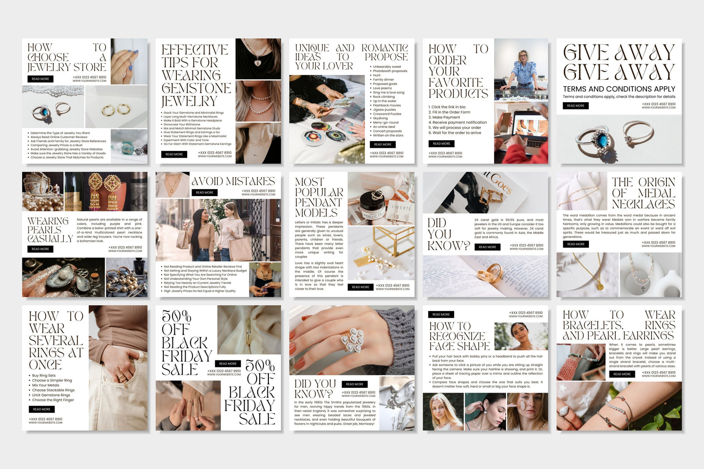 120+ Jewelry Instagram Templates - Vol. 5