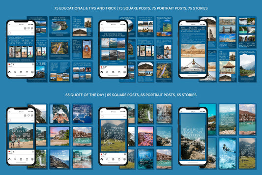 1200+ Travel Instagram Templates - Vol. 8