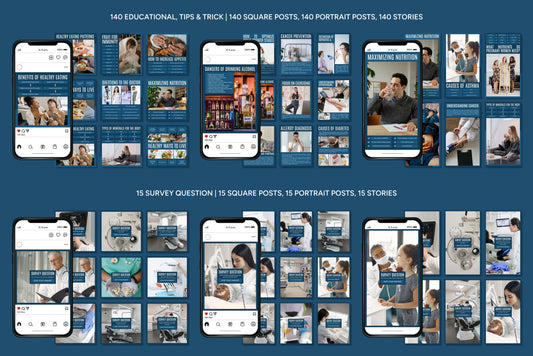 1200+ Medical Instagram Templates - Vol. 7