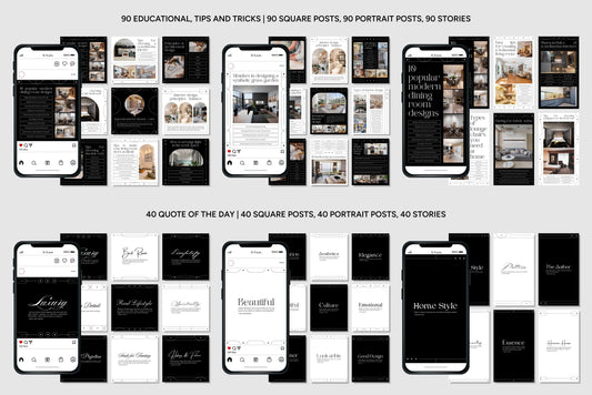 1200+ Interior Design Instagram Templates - Vol. 6