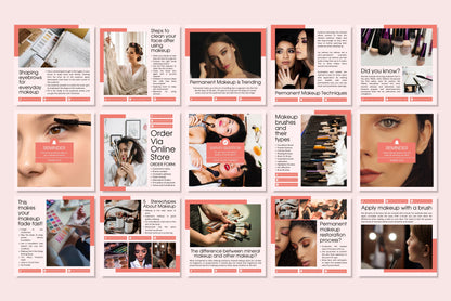 120+ Makeup Instagram Templates - Vol. 4