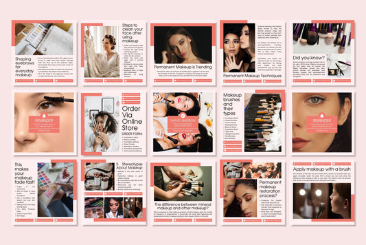 120+ Makeup Instagram Templates - Vol. 4