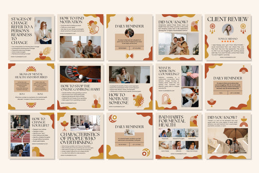 120+ Mental Health Instagram Templates - Vol. 1