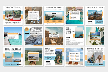 120+ Travel Instagram Templates - Vol. 3