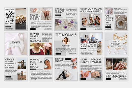 120+ Jewelry Instagram Templates - Vol. 3