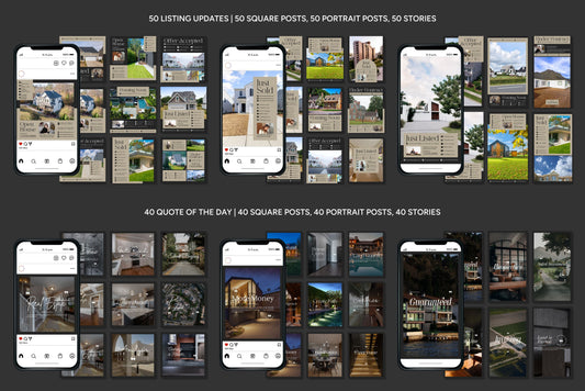 1200+ Real Estate Instagram Templates - Vol. 7