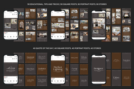 1200+ Interior Design Instagram Templates - Vol. 8