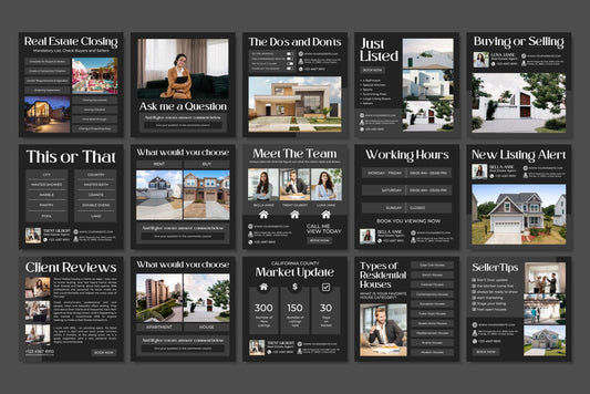 120+ Real Estate Instagram Templates - Vol. 4