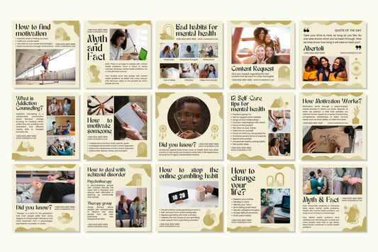 120+ Mental Health Instagram Templates - Vol. 5