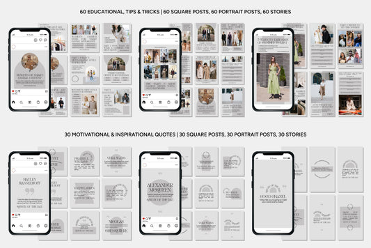 1200+ Fashion Instagram Templates - Vol. 8