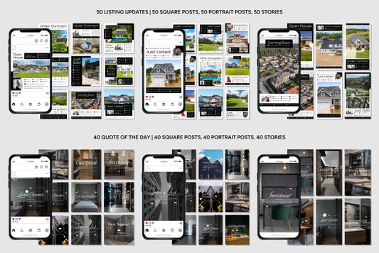 1200+ Real Estate Instagram Templates - Vol. 6